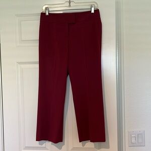 The Limited Stretch dark red cropped trousers / slacks size 4
